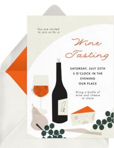 Wine tasting party ideas: Graphic Wine Night