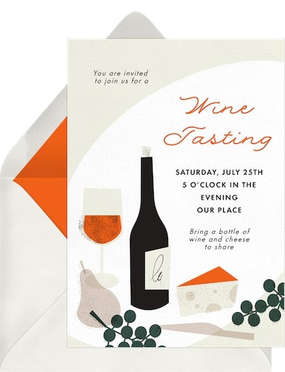 Wine tasting party ideas: Graphic Wine Night