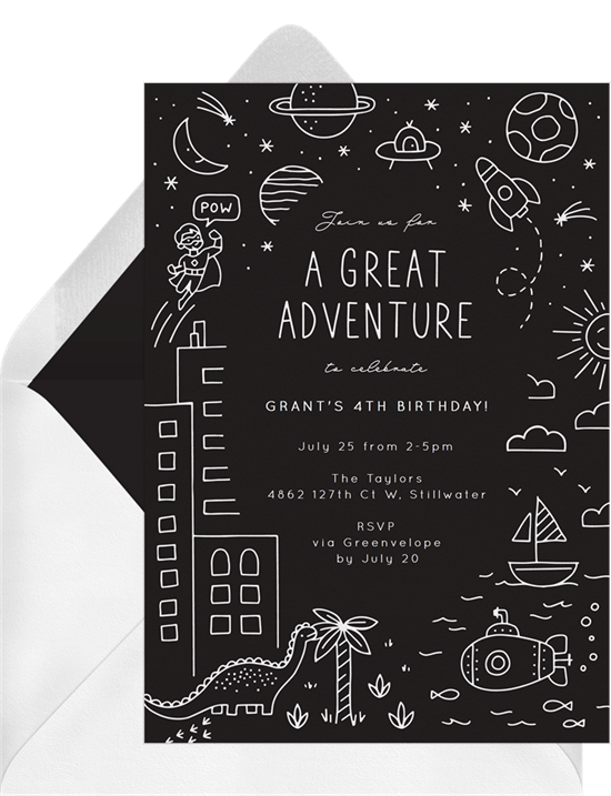 Great Adventure Invitation