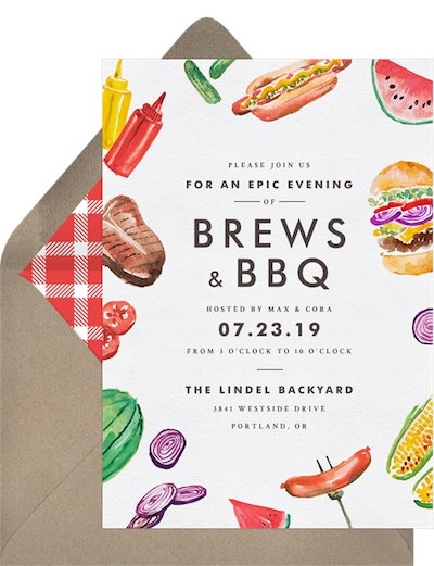 How to celebrate Earth Day: Grillin and Chillin Invitation