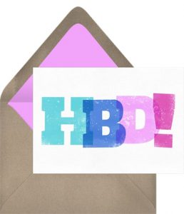 Birthday wish for best friend: HBD Card
