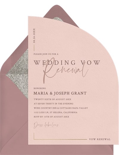 Half Arch Invitation