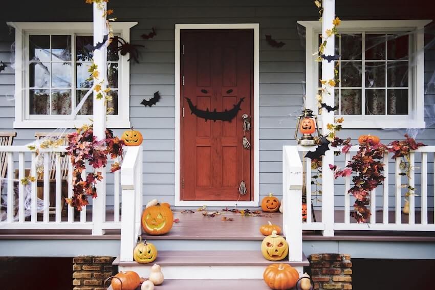 Halloween-themed house
