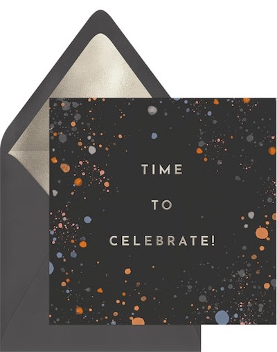 Happy Paint Speckles Card