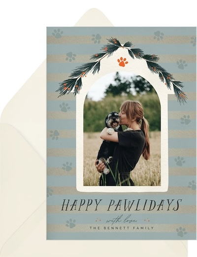 Happy Pawlidays Card