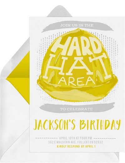Hard Hat Invitation