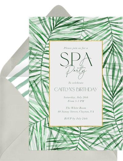 Summer birthday party ideas: Havana Overlay Invitation