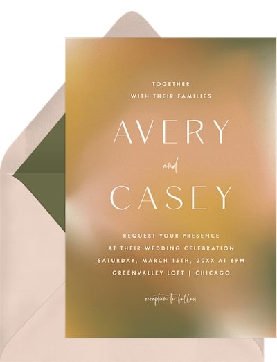 Hazy Hues Invitation