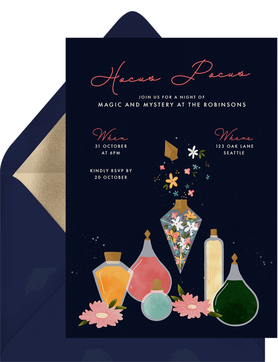 Hocus Pocus Invitation