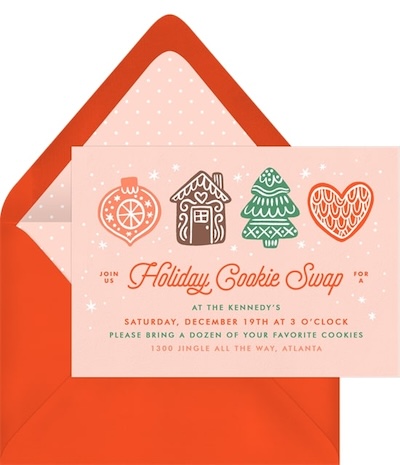 Cookie party: Holiday Cookie Swap Invitation