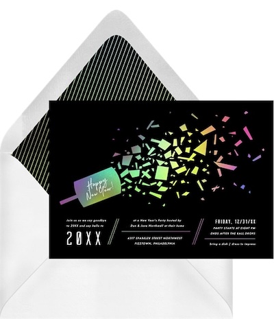 Hologram Pop Invitation