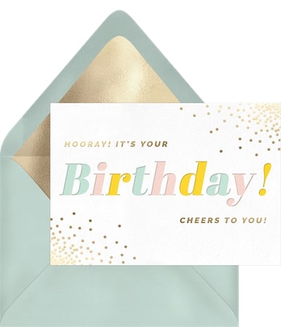 Hooray Birthday Card