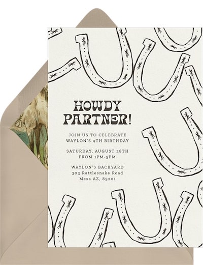 Howdy Partner Invitation