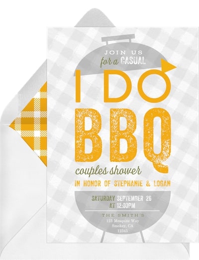 I Do BBQ Invitation