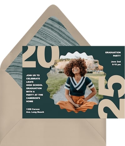 Iconic Grad Invitation