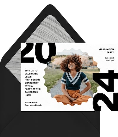 Iconic Grad Invitation