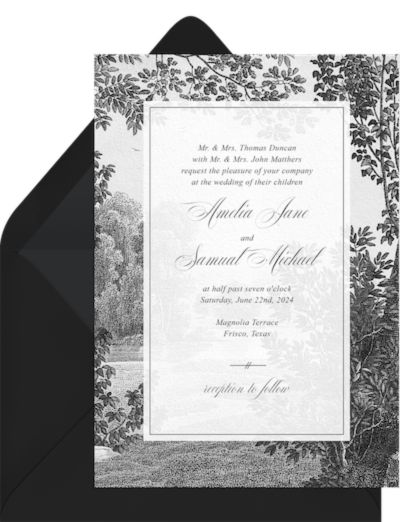 Idyllic Garden Invitation