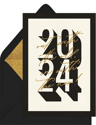 In With The New Invitation