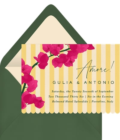 Italian themed party: Italian Marquee Invitation