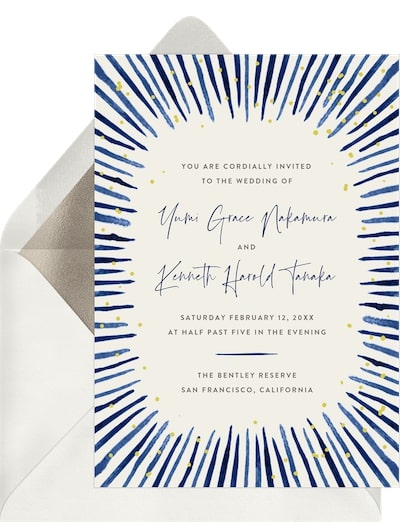 Japanese Brushstrokes Invitation