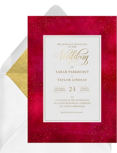 Jewel Tones Invitation