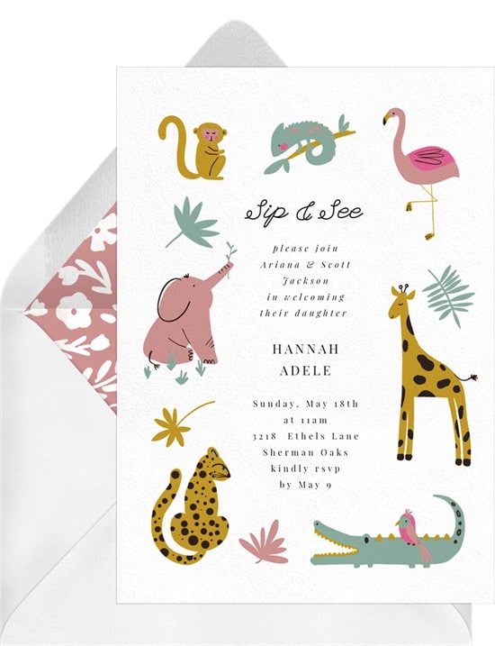 Jungle Friends Invitation