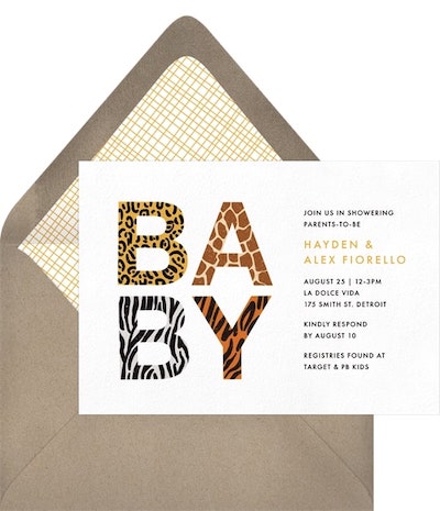 Jungle Patterns Invitation