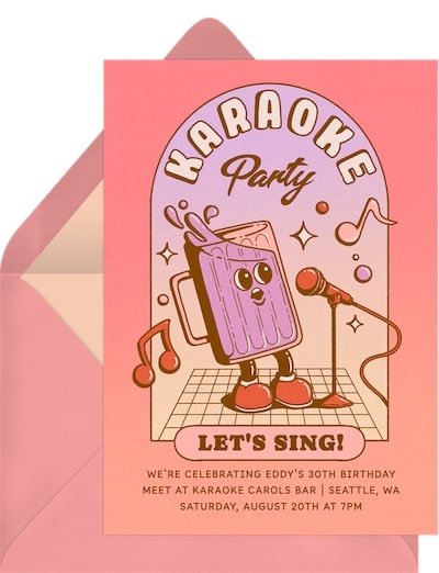 Karaoke Party! Invitation