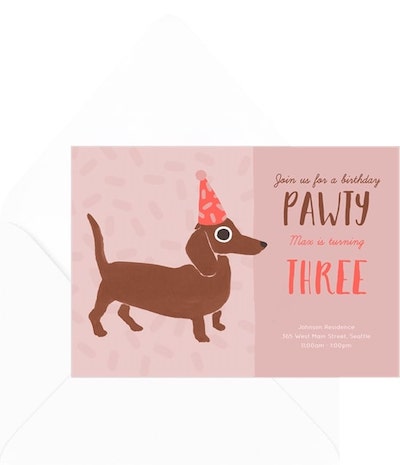 Let's Pawty Invitation
