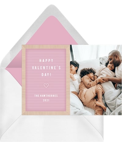 Vintage valentine cards: Letterboard Love Card