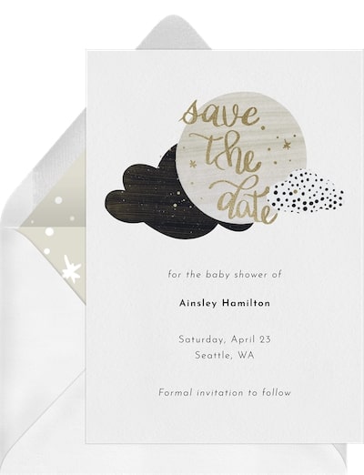 Lettered Twinkle Twinkle Save the Date