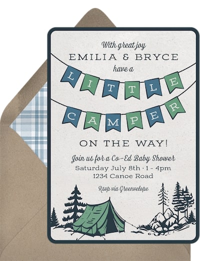 Little Camper Invitation