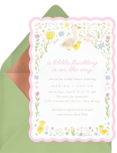 Little Duckling Invitation