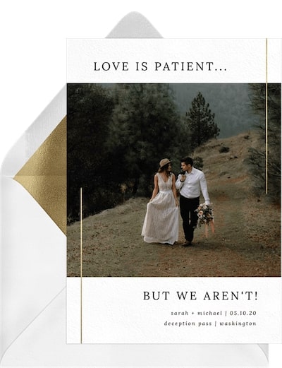 Love Can't Wait Announcement