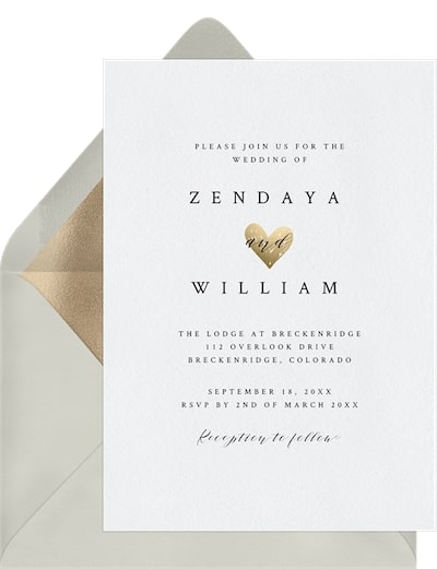 Love Heart Invitation