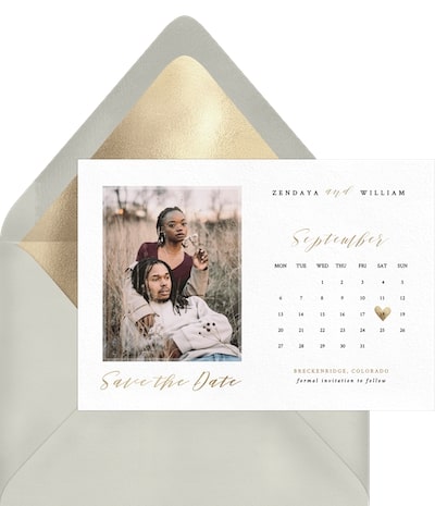 Love Heart Save the Date