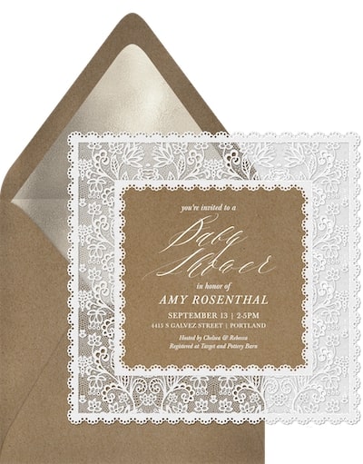 Lovely Lace Invitation