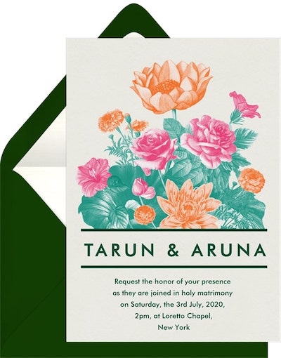 Spring wedding ideas: Lovephool Invitation