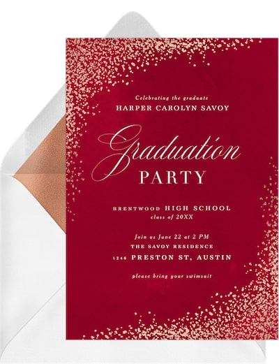 Luxe Confetti Invitation