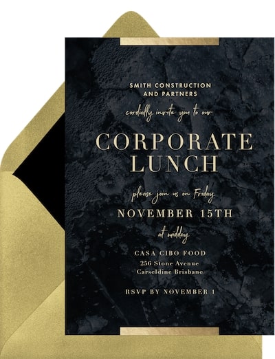 Luxurious Stone Invitation