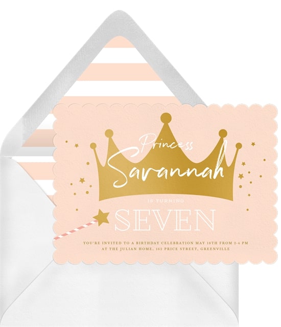 Princess party ideas: Magical Princess Party Invitation