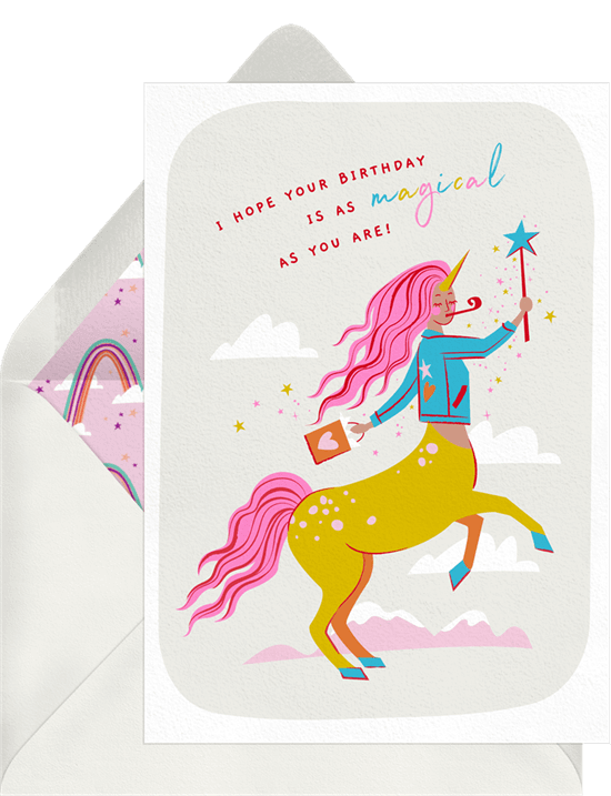 Magical birthday card