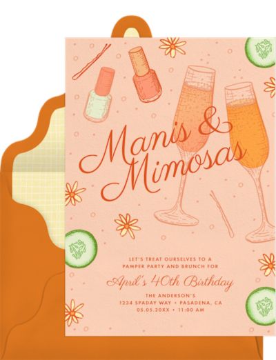Manis & Mimosas Invitation
