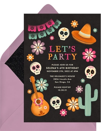Marigolds & Sugar Skulls Invitation