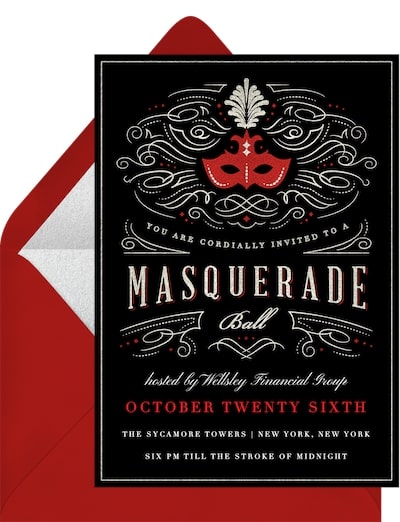 Masquerade Ball Invitation
