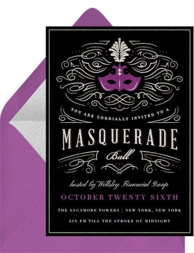 Masquerade Ball Invitation