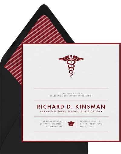 Medical Grad Invitation