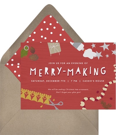 Merry Making Invitation