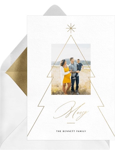 Minimal Tree Overlay Card