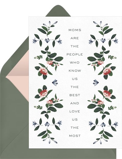 Mirrored Blooms Card